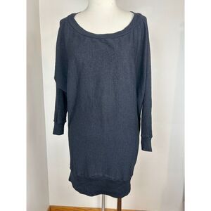 Michael Stars Women's Gray Basic Scoop Neck Dolman 3/4 Sleeve Blouse One Size